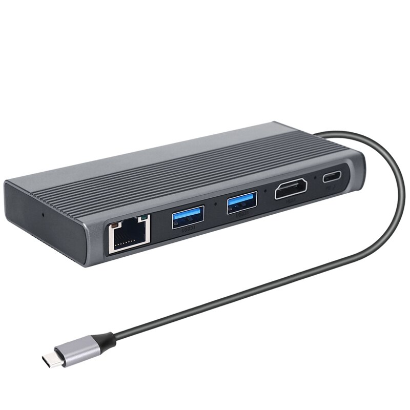 USB C  M.2 SSD Ŭ HDMI ȣȯ + USB 3.1 + RJ45 + PD c ŷ ̼, M.2 NVME NGFF ssd
